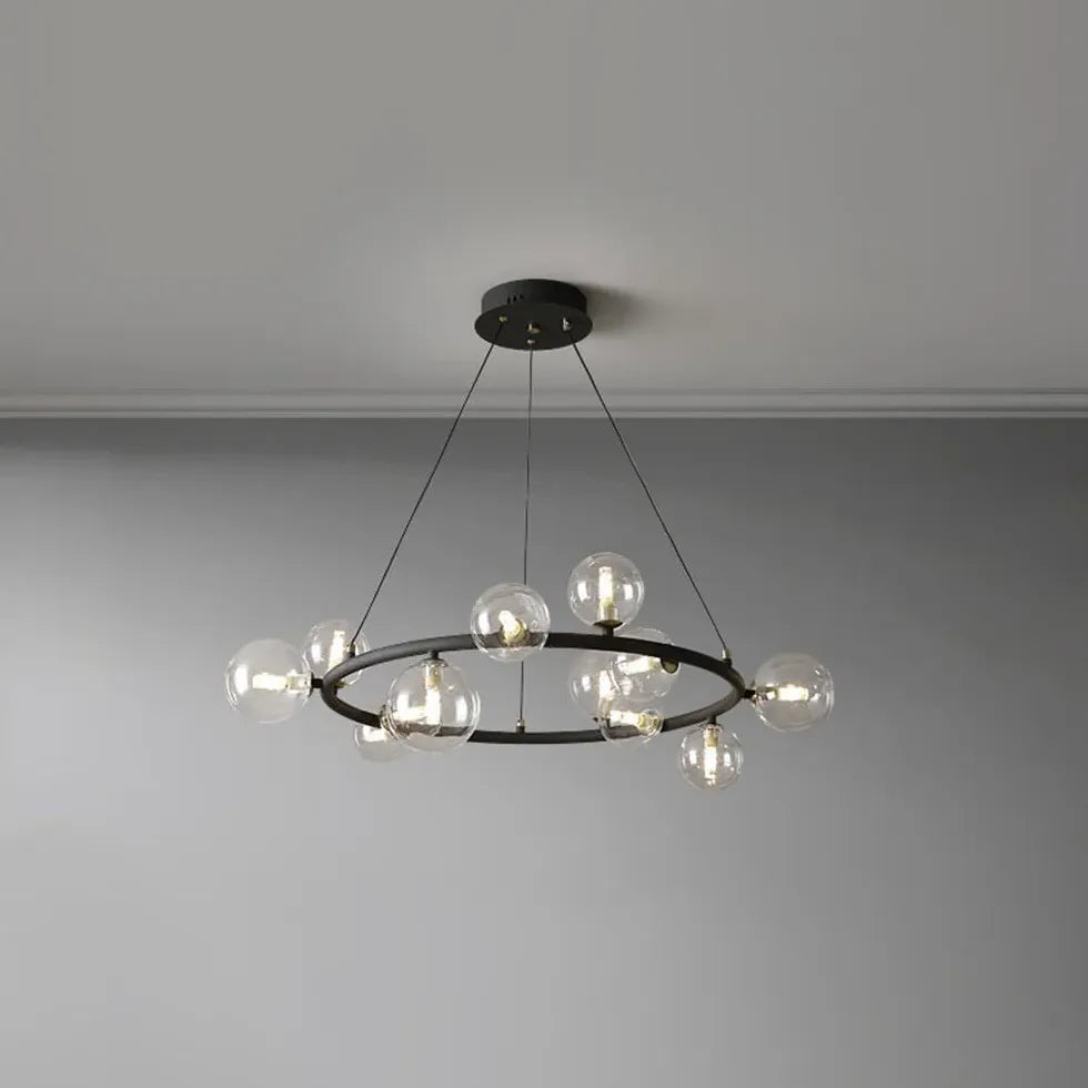 Black Statement Pendant Light For Bedroom Valentina Metal Ip20 Led