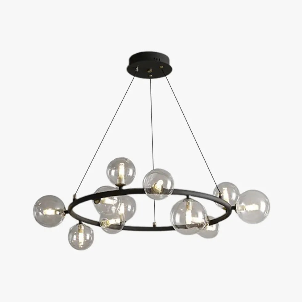 Black Statement Pendant Light For Bedroom Valentina Metal Ip20 Led