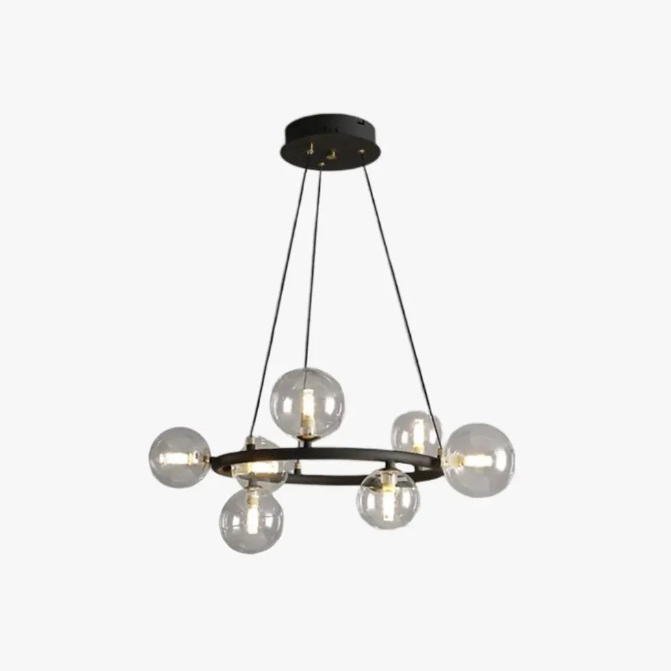 Black Statement Pendant Light For Bedroom Valentina Metal Ip20 Led