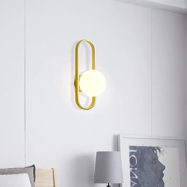 Valentina Modern Globe Bedside Wall Lamp Mount For Reading Room