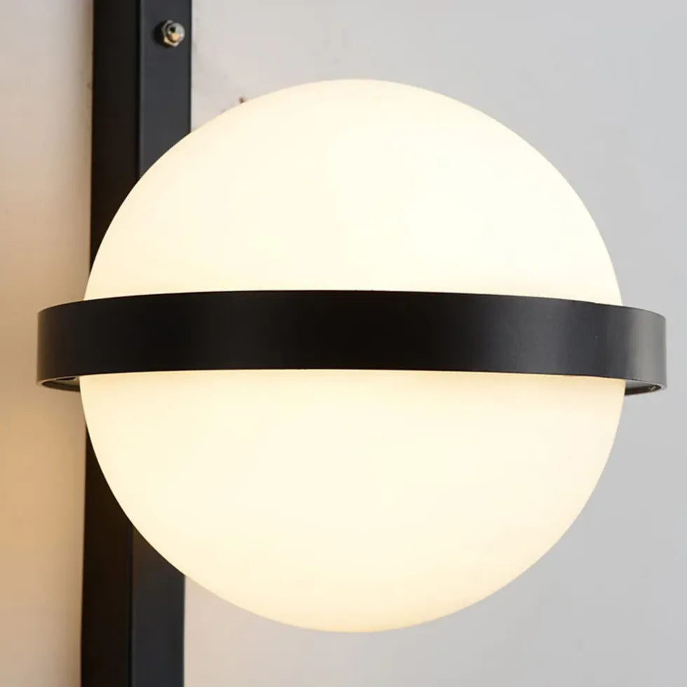 Black Solar Light Valentina Metal & Acrylic Led