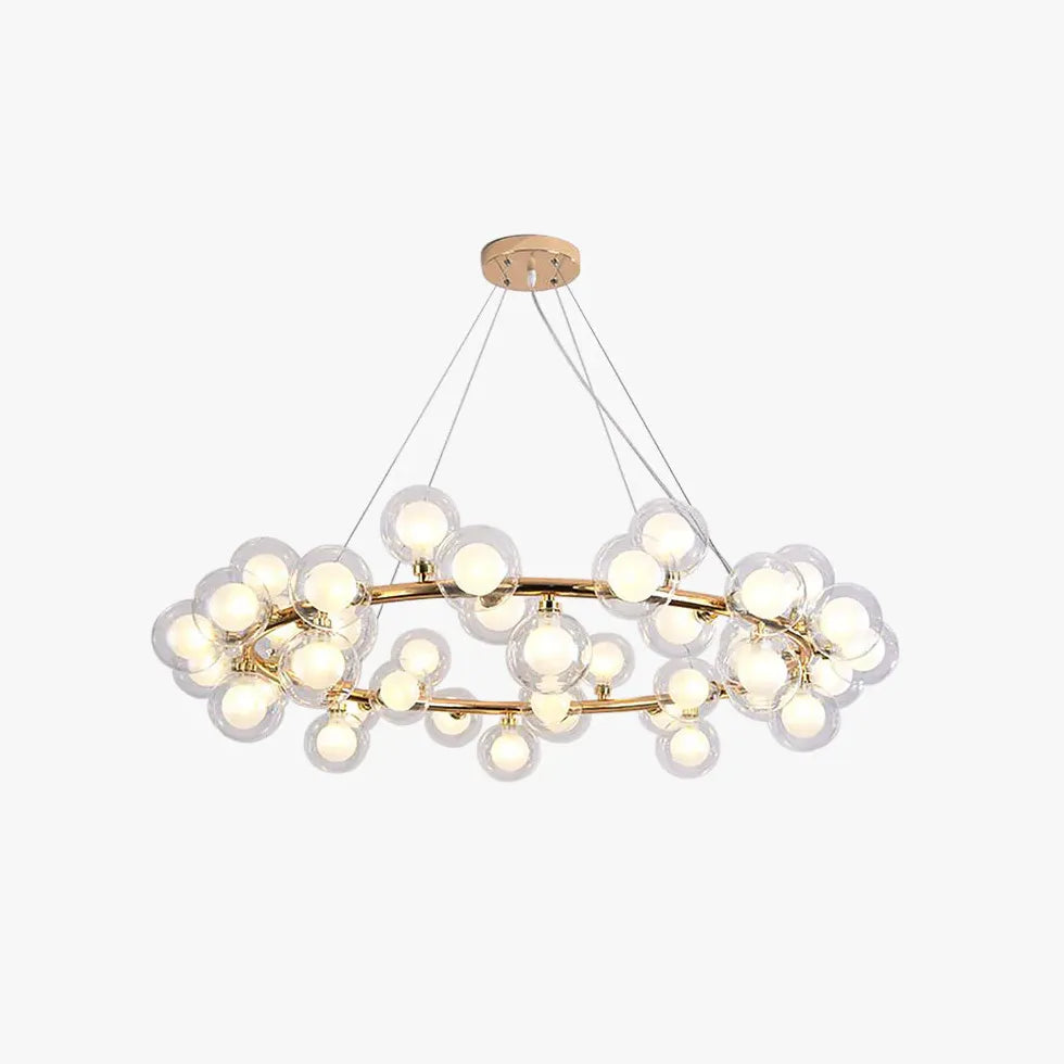 Gold Modern Chandeliers For Bedroom Valentina Metal & Glass