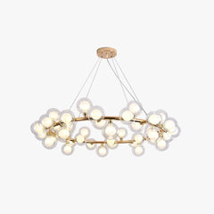 Gold Modern Chandeliers For Bedroom Valentina Metal & Glass