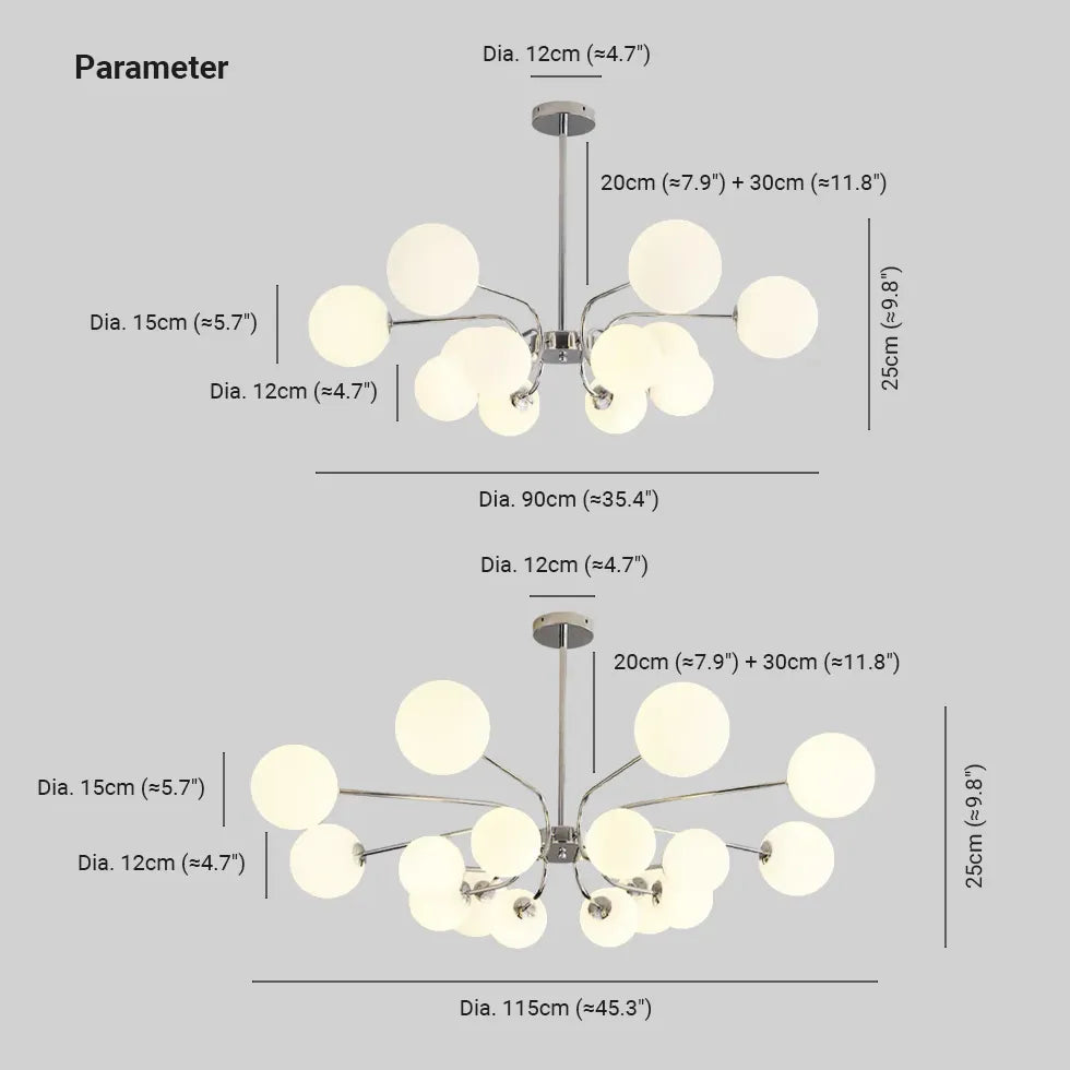 Pendelleuchte rund Glas Nordic Modern Simplizität