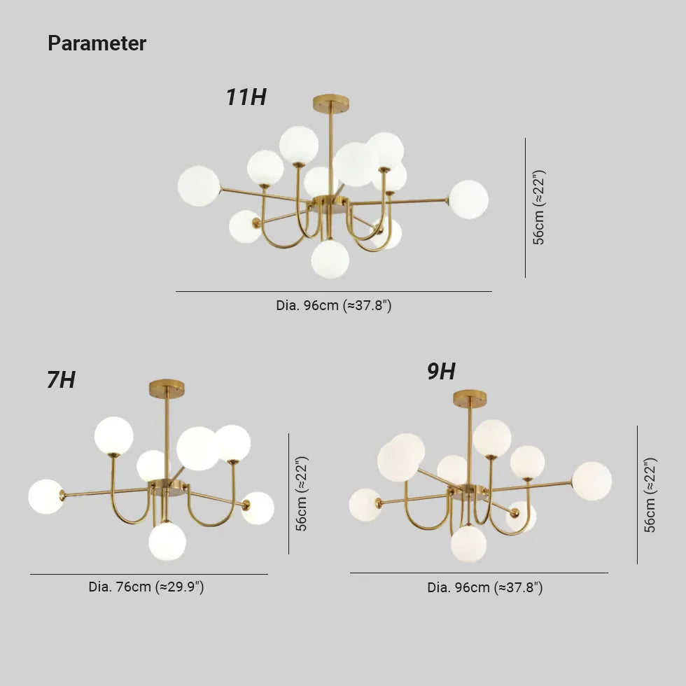 Pendelleuchte Gold Glas nordisch modern leicht luxuriös