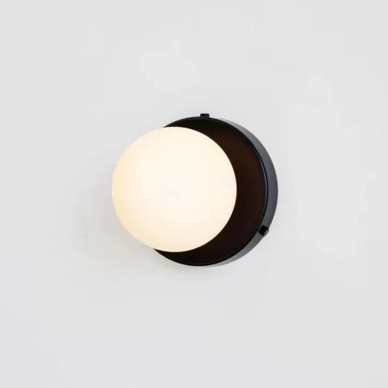 Black Flush Wall Light For Bedroom Valentina Metal Led Natural Light