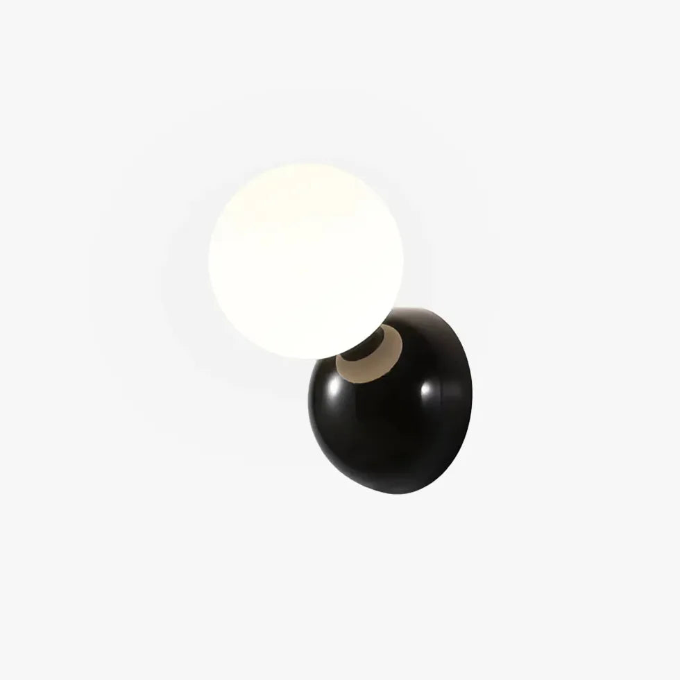 Black Flush Wall Light For Living Room Valentina Metal Warm White