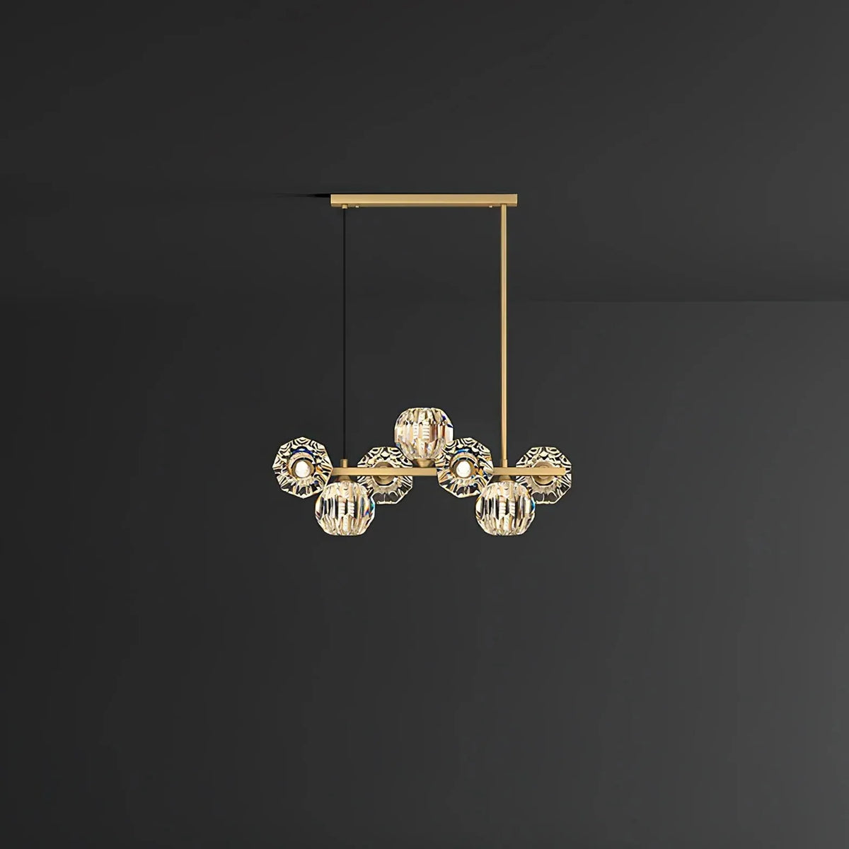 Chandelier For Living Room Linear Valentina Metal Ip20 Led