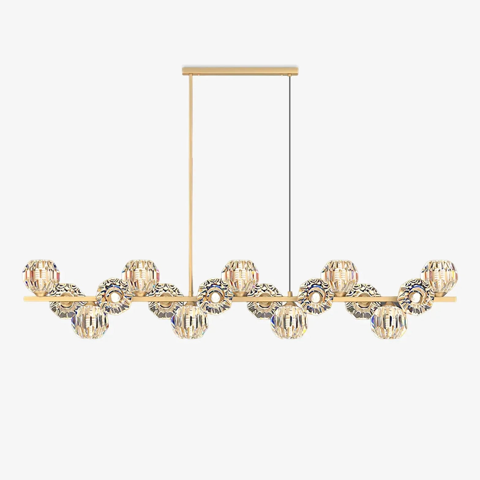 Chandelier For Living Room Linear Valentina Metal Ip20 Led