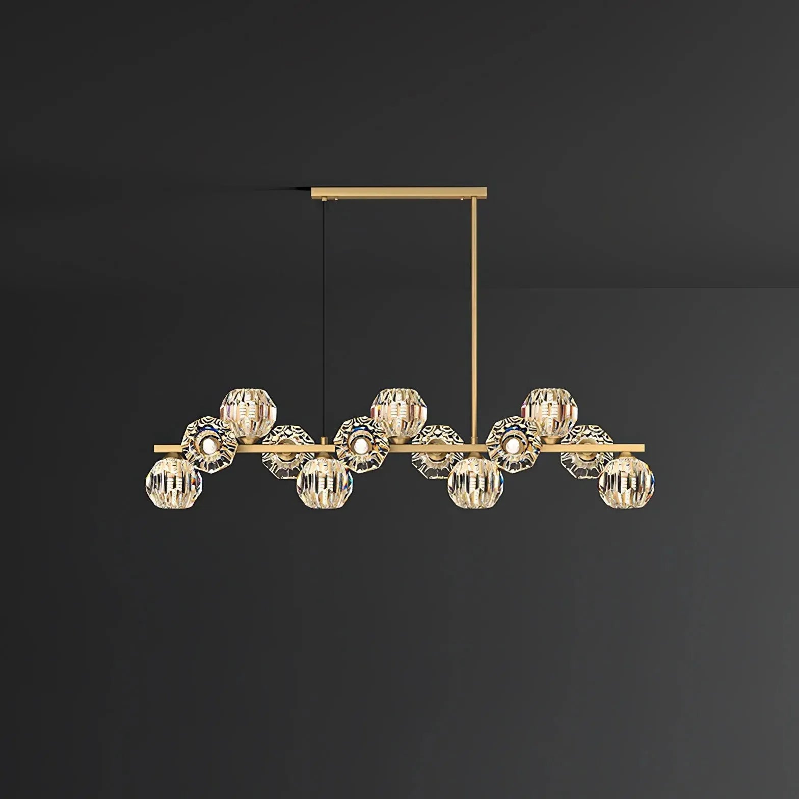 Chandelier For Living Room Linear Valentina Metal Ip20 Led