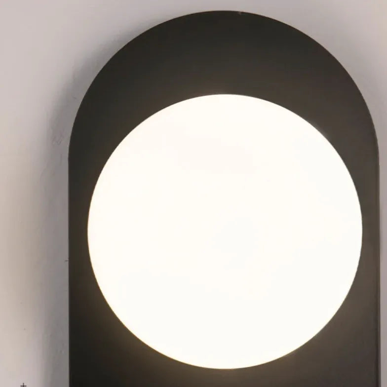 Black Flush Wall Light For Bedroom Valentina Metal