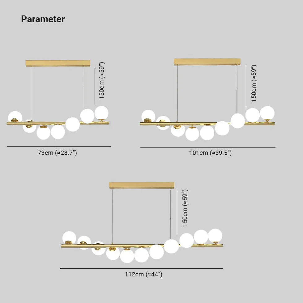 Chandelier For Study Room Linear Metal Ip20 Bi-pin