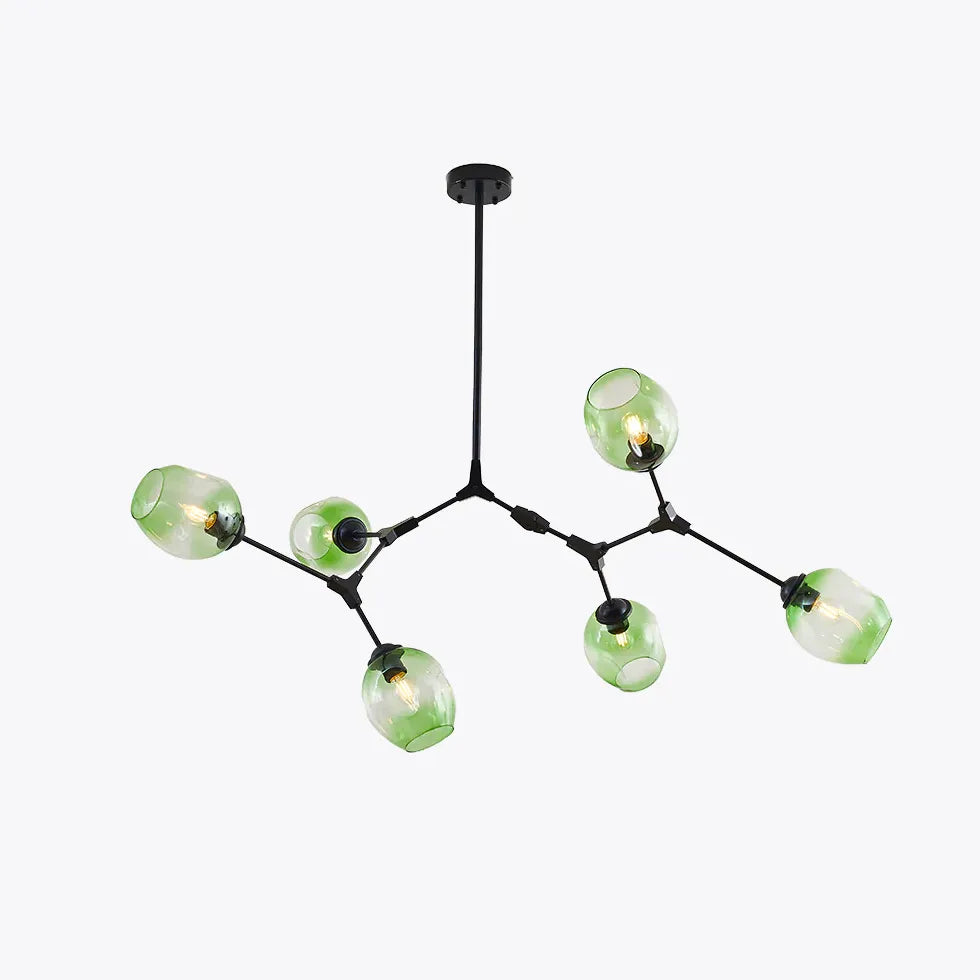 Statement Pendant Light For Study Room Valentina Glass Led Ip20 Without Bulbs