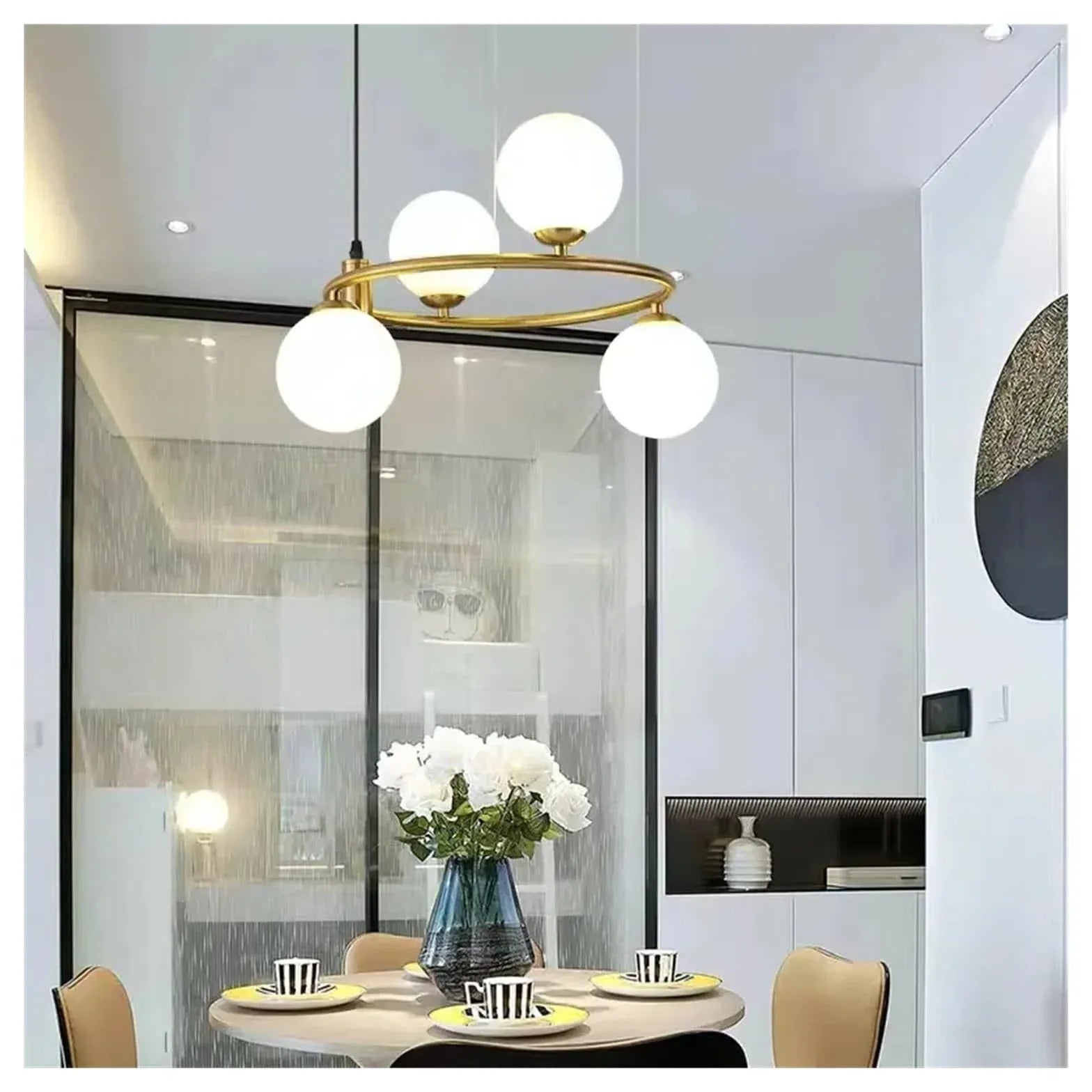 Black Statement Pendant Light For Bedroom Valentina Metal Ip20