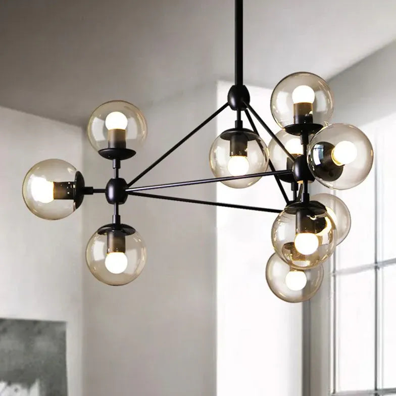 Black Statement Pendant Light For Bedroom Valentina Metal Ip20