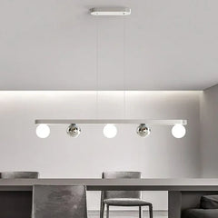 Silver Chandelier For Kitchen Valentina Metal & Acrylic Ip20