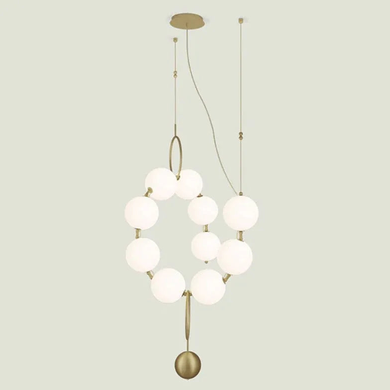 Statement Pendant Light For Living Room Valentina Metal & Acrylic Led