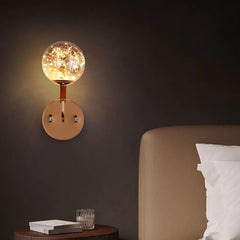 Black Single Arm Wall Light For Bedroom Valentina Metal Led Ip20