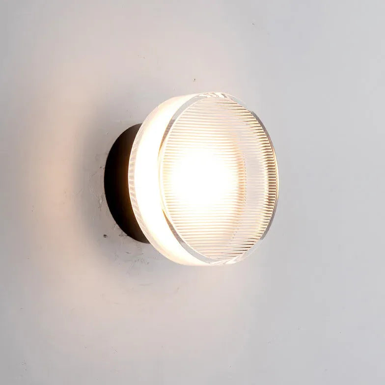 Black Flush Wall Light For Study Room Veta Metal Ip20