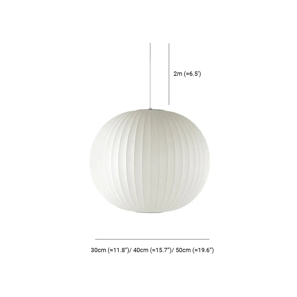 White Light Single Pendant For Living Room Renee Metal & Fabric Dimmable Led Ip20