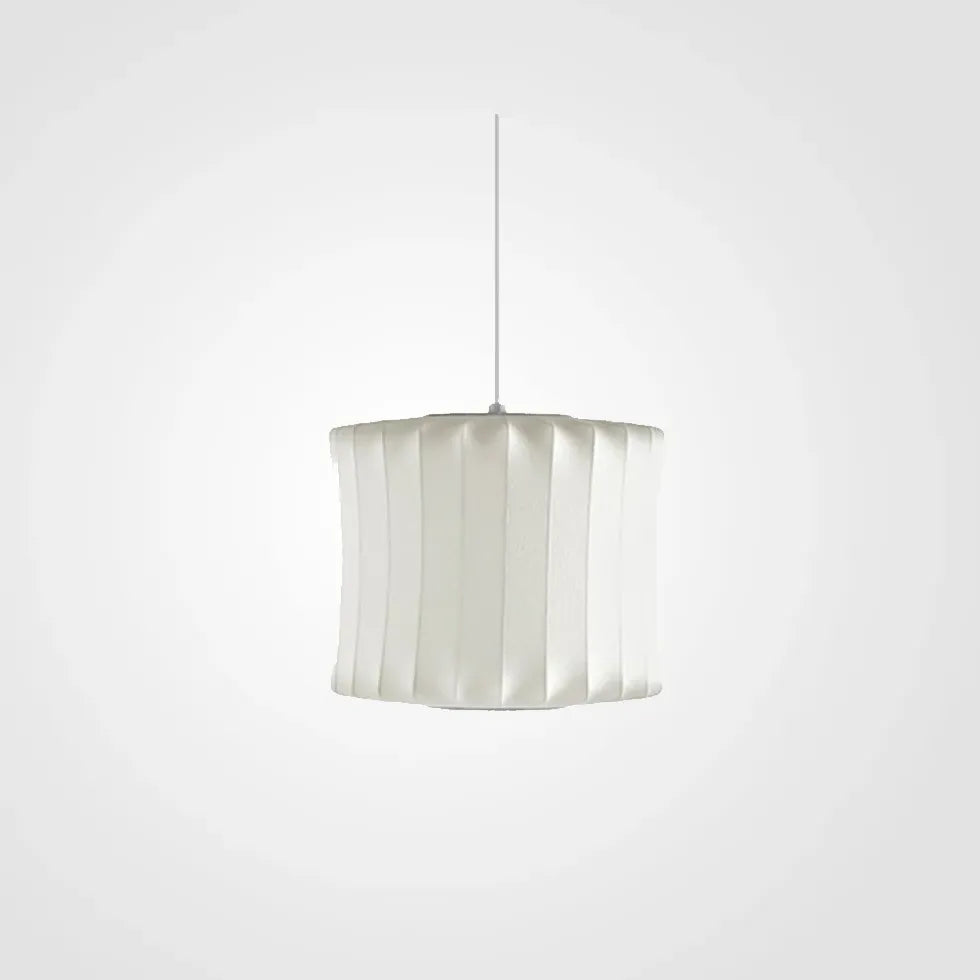 White Light Single Pendant For Living Room Renee Metal & Fabric Dimmable Led Ip20