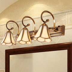 Gold Multi Arm Wall Light For Bathroom Felicie Metal & Glass Led