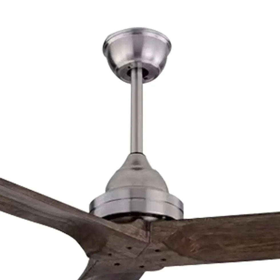 Walters 3-blade Industrial Black Dc Ceiling Fan For Study Room Walters Metal & Wood Ip20