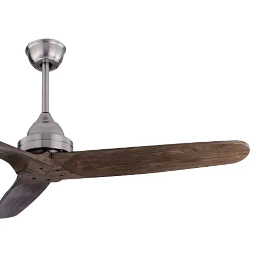 Walters 3-blade Industrial Black Dc Ceiling Fan For Study Room Walters Metal & Wood Ip20