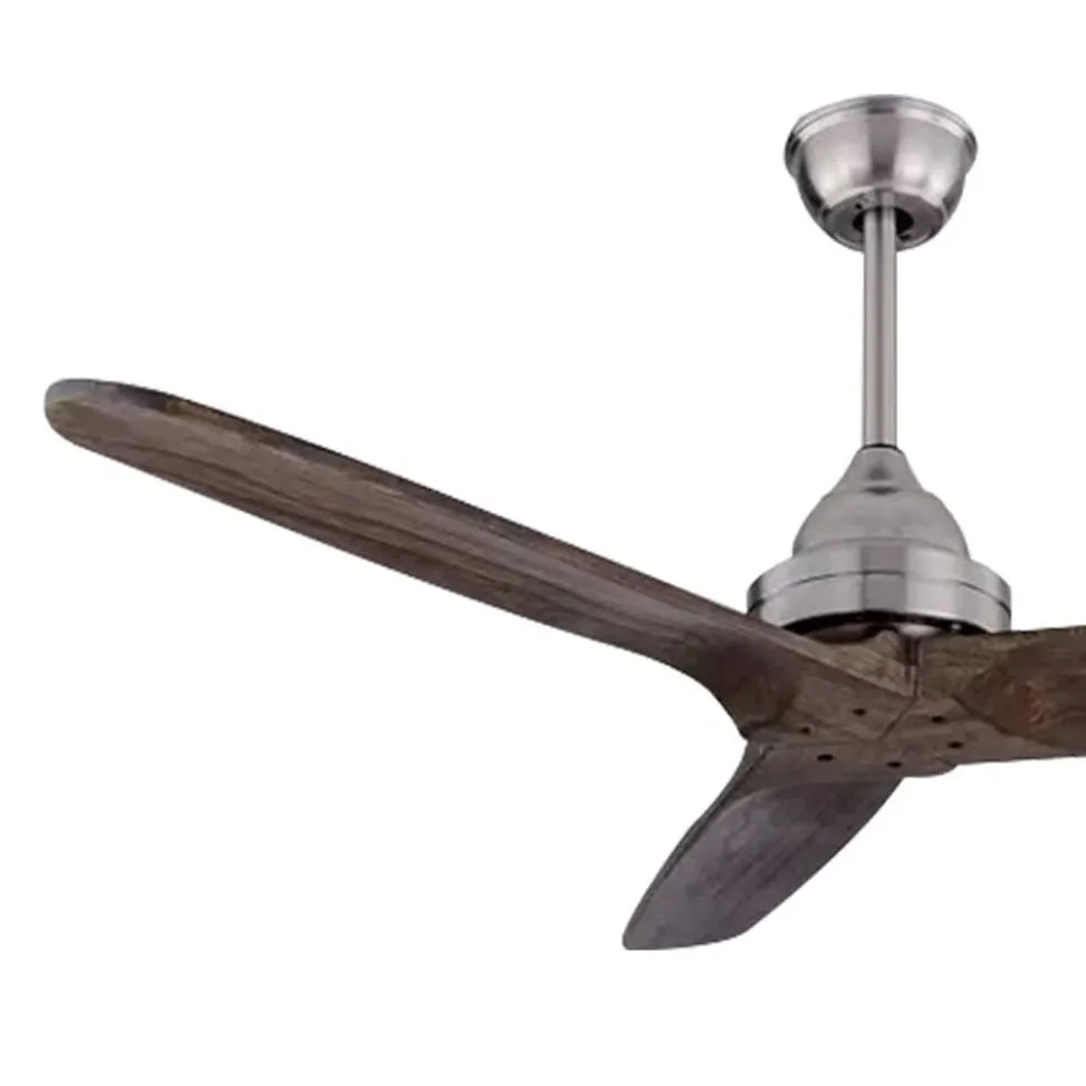 Walters 3-blade Industrial Black Dc Ceiling Fan For Study Room Walters Metal & Wood Ip20