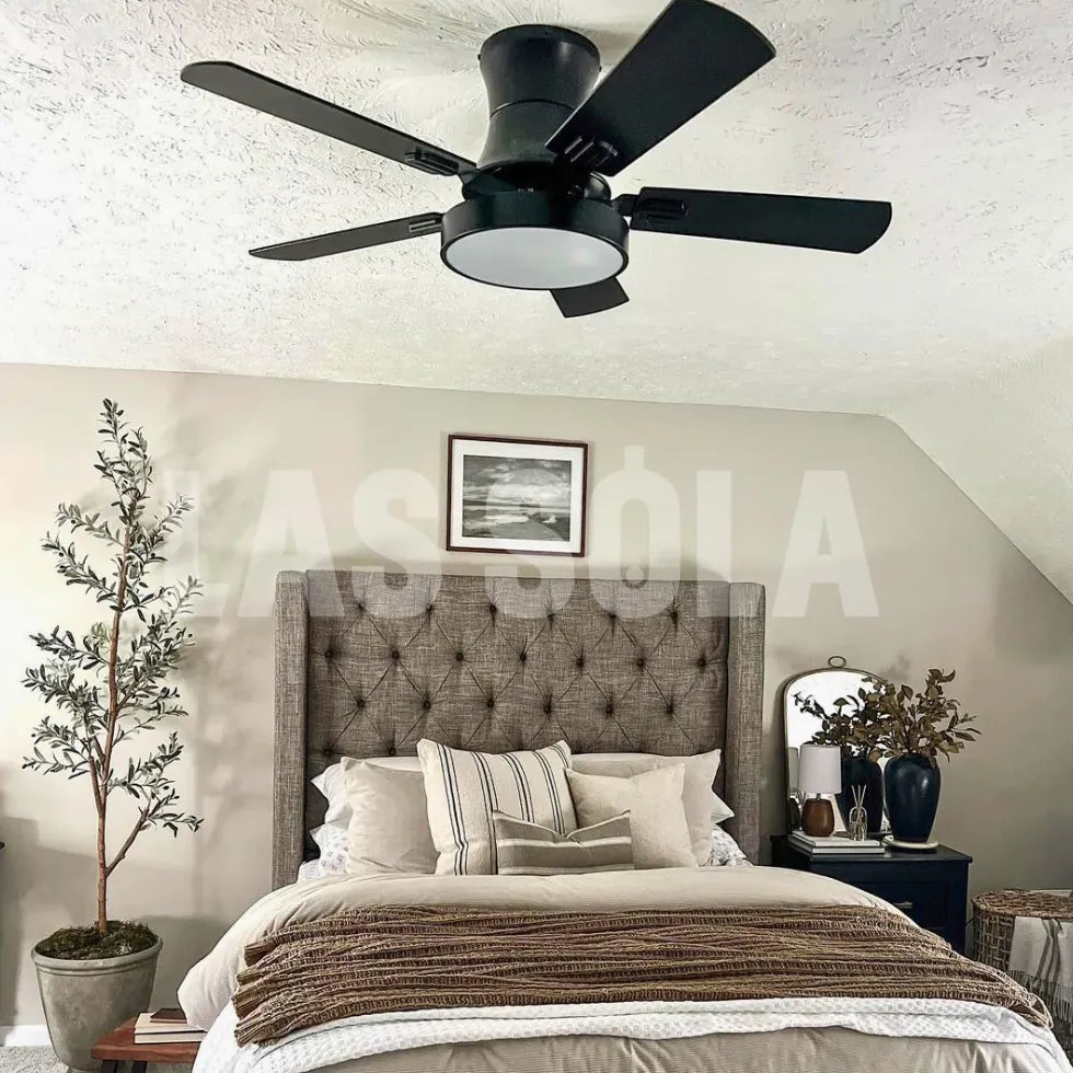 Ceiling Fan With Light For Study Room Walters Metal Ip20