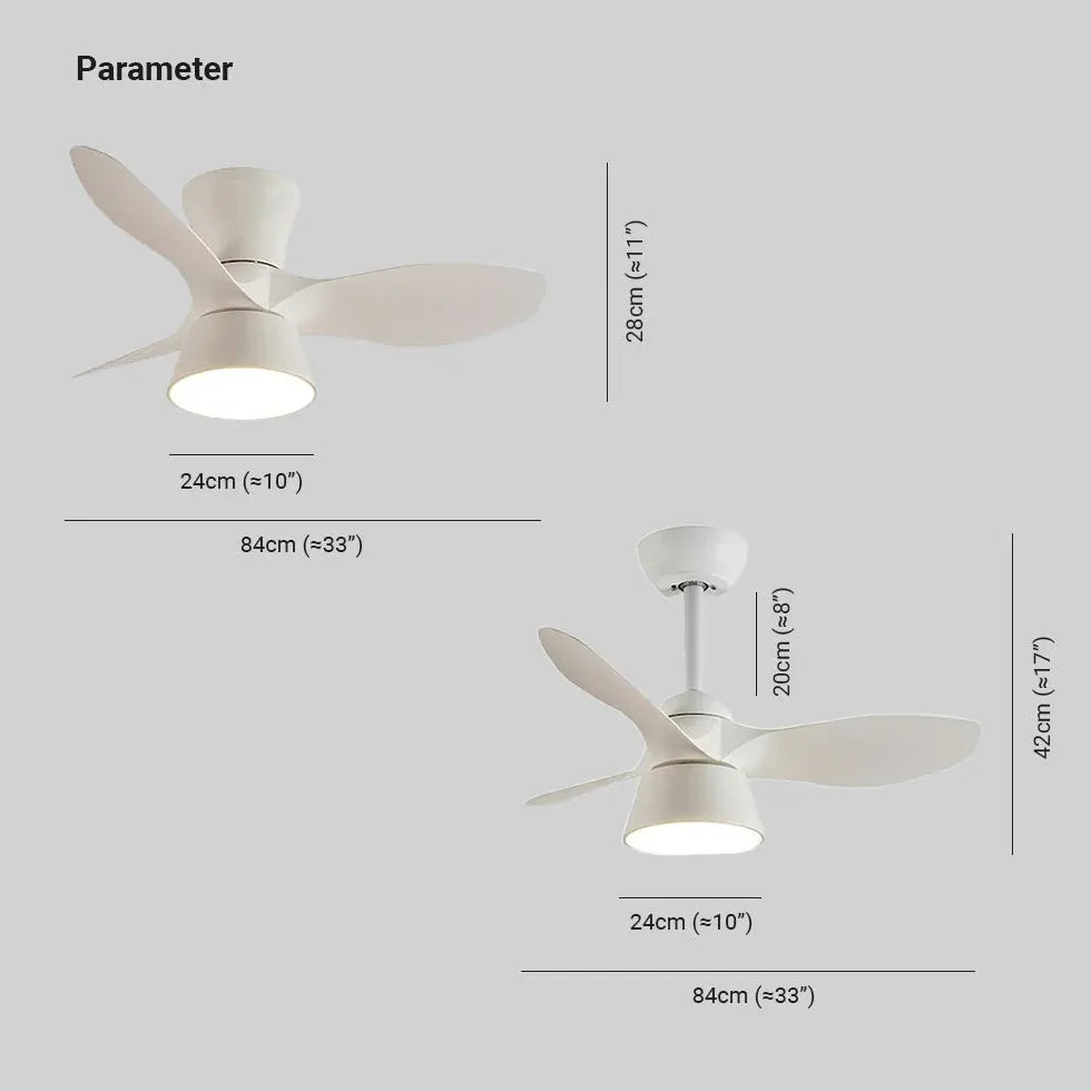 Ceiling Fan With Light For Bedroom Walters Metal Led