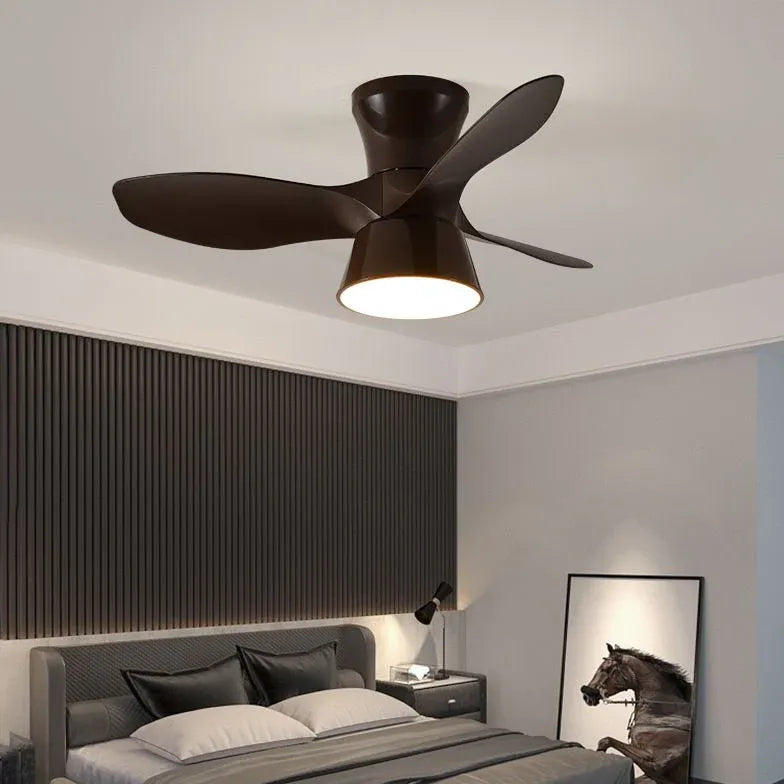 Ceiling Fan With Light For Bedroom Walters Metal Led