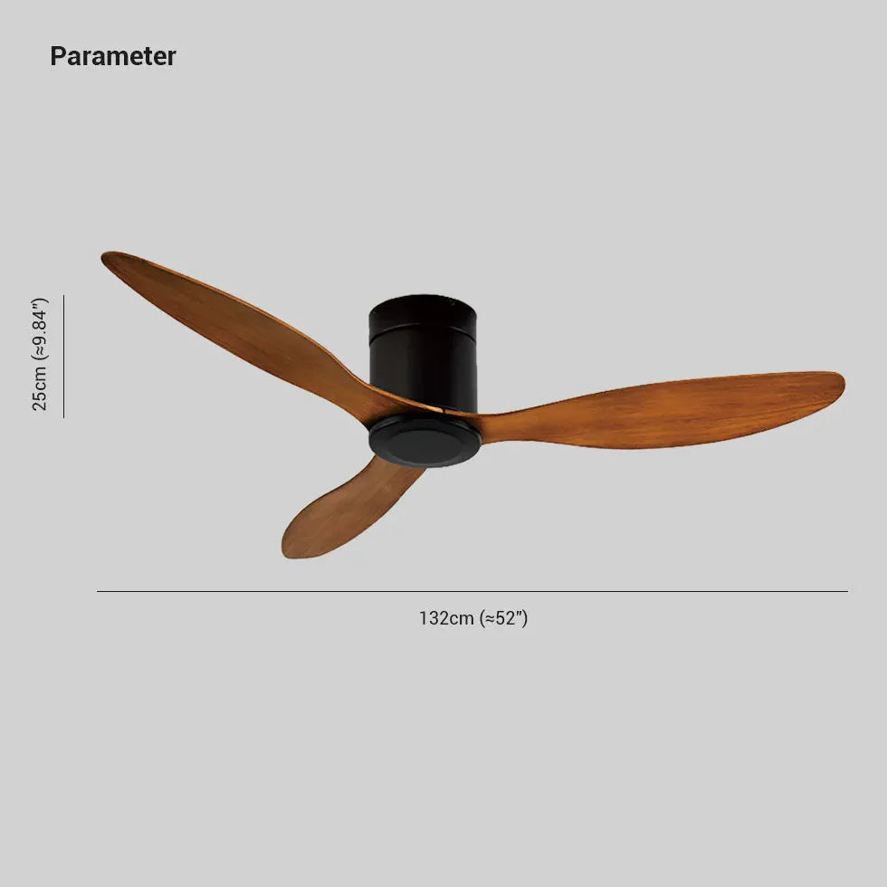 Walters Minimalist 3-blade Dc Ceiling Fan, Black